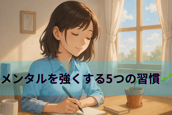 メンタルを強くする5つの習慣で、しなやかな心を育てよう🌱