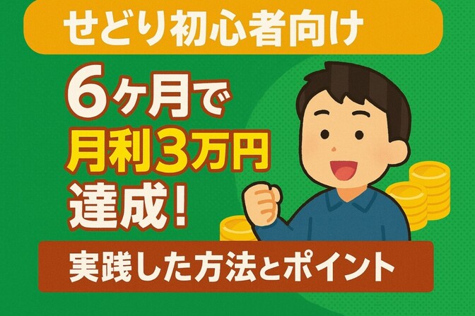 【せどり初心者向け】6ヶ月で月利3万円達成！実践した方法とポイント
