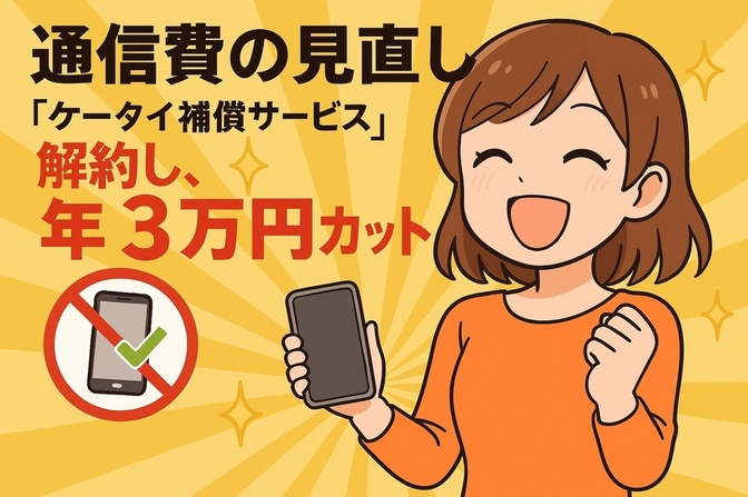 通信費の見直し:ドコモ「ケータイ補償サービス」の解約で年30,000円通信費カット！