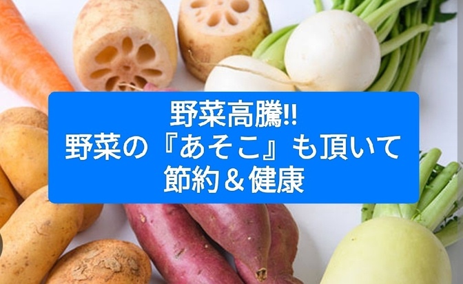 野菜が高騰している昨今、捨てがちな『あそこ』も頂いて節約＆健康。