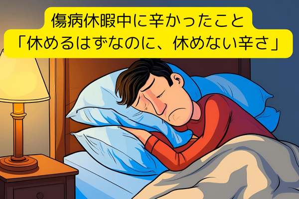 傷病休暇中に辛かったこと——「休めるはずなのに、休めない辛さ」