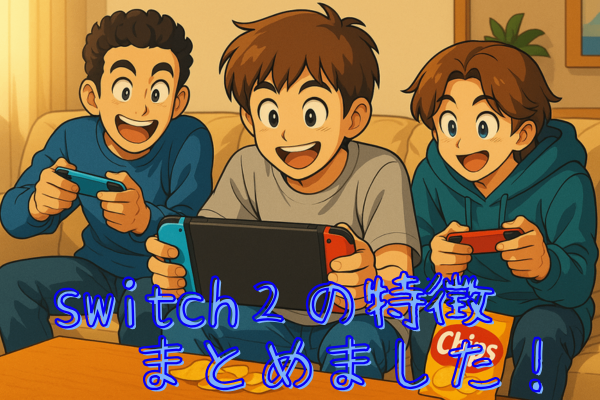 switch2の特徴をswitchと比べながらまとめました！