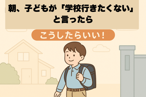 「学校行きたくない…」朝の涙にどう向き合う？親子でできる登校支援のコツ