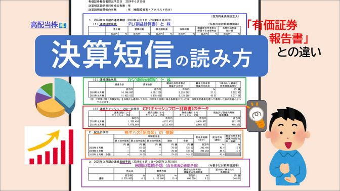 【決算短信】📄の読み方（表題部）/　KDDI📲を事例として...　《高配当　日本株投資》