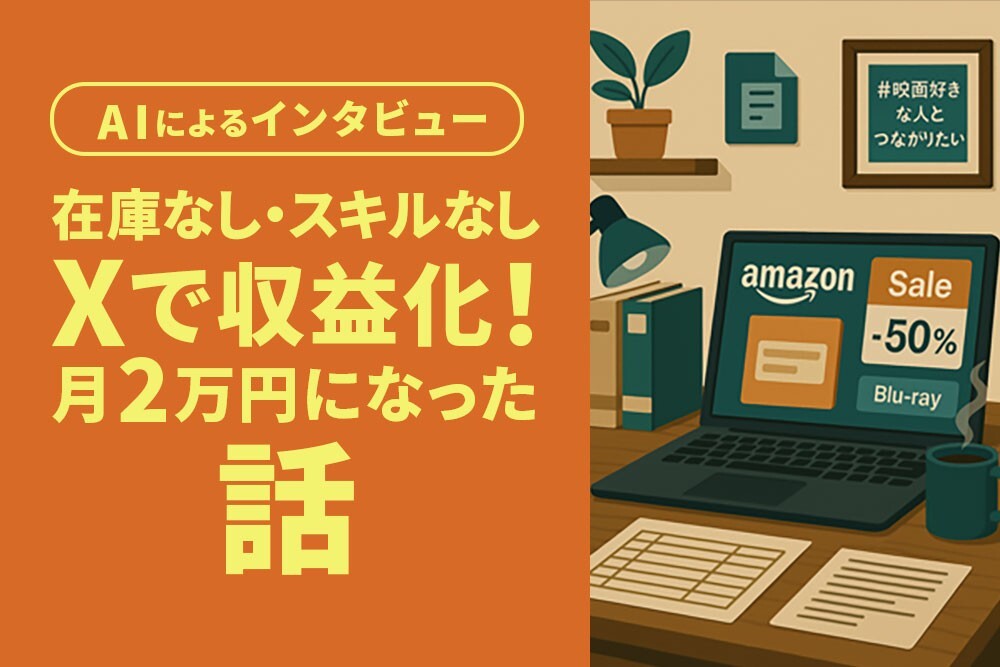 140文字でアフィリエイト】在庫なし・スキルなしで収益化！Xで始めたら