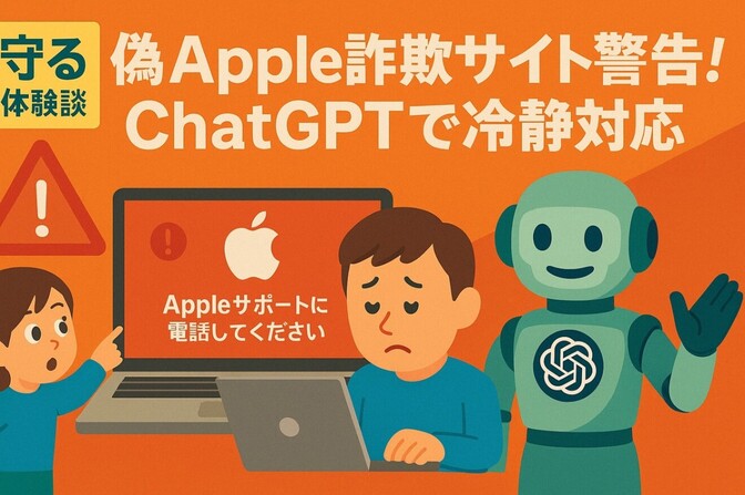 【体験談】「Appleサポートに電話を」それ、詐欺です👾