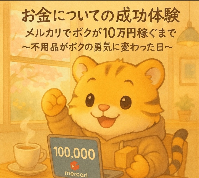 メルカリでボクが10万円稼ぐまで  〜不用品がボクの勇気に変わった日〜