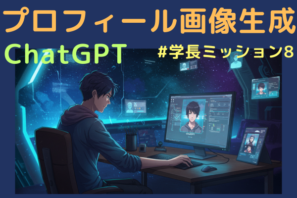 【体験談】#学長ミッション8 ChatGPTを使って、プロフィール画像を生成してみよう！