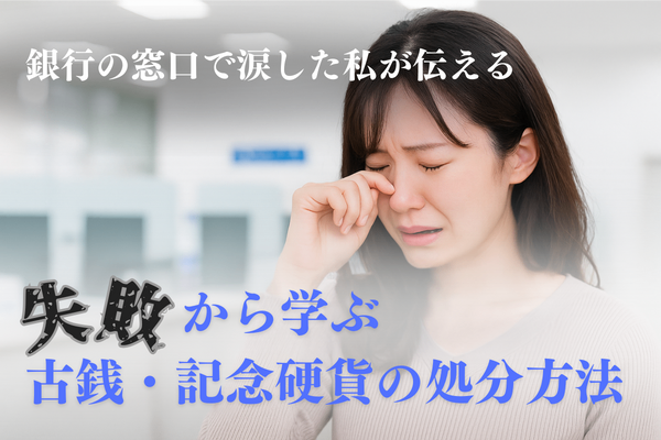 【銀行の窓口で涙した私が伝える】失敗から学ぶ古銭・記念硬貨の処分方法