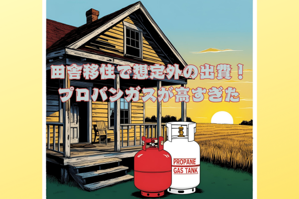 田舎移住で想定外の出費！プロパンガスが高すぎた