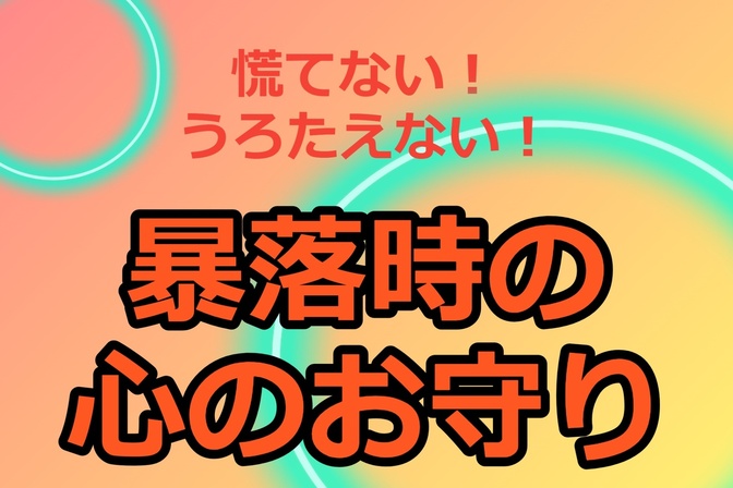 暴落時の心のお守り