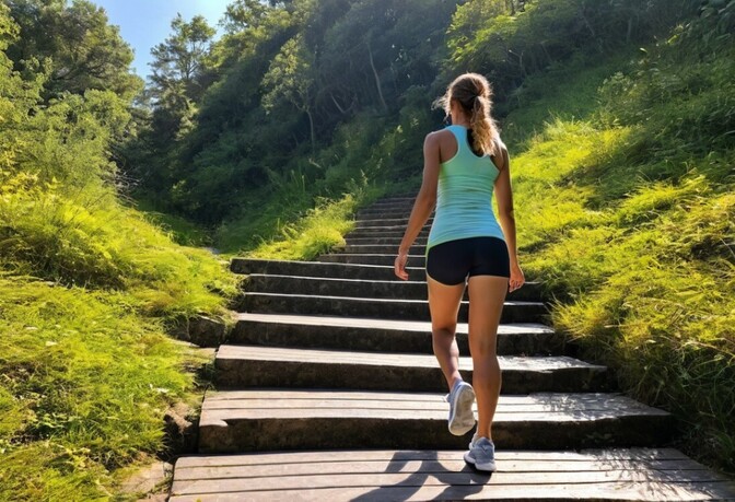 無理なく脂肪燃焼体質へ！：階段の登り降り＋12時間絶食で中性脂肪を下げる習慣