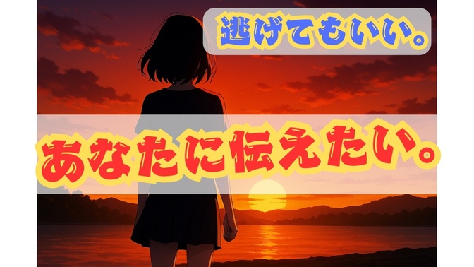 逃げることは悪じゃない、あなたに伝えたいことがある