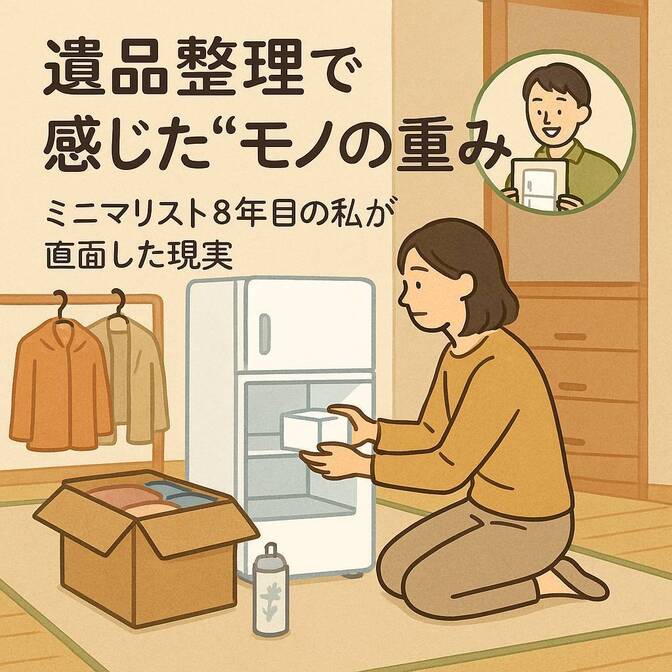 遺品整理で感じた“モノの重み”――ミニマリスト8年目の私が直面した現実