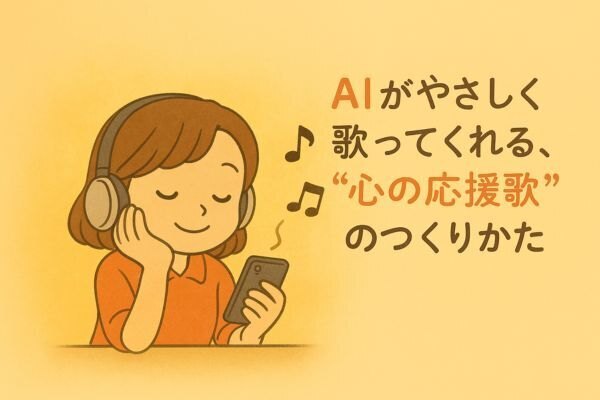 AIがやさしく歌ってくれる、“心の応援歌”のつくりかた