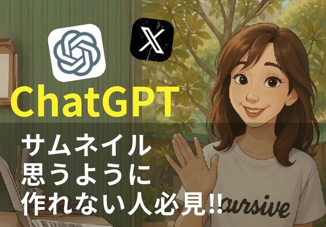 ChatGPT 思うようにサムネイルが作れない人必見！