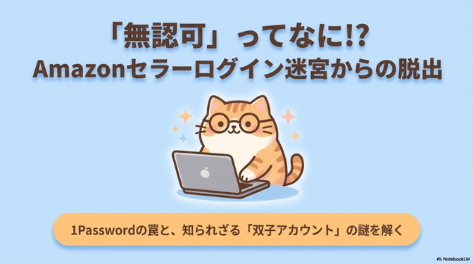 「無認可」ってなに⁉ Amazonセラーにログインできなくなった話