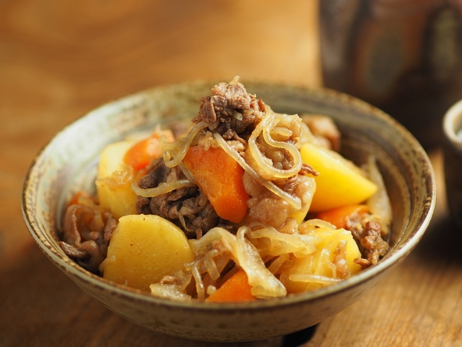 電子レンジで簡単肉じゃが★