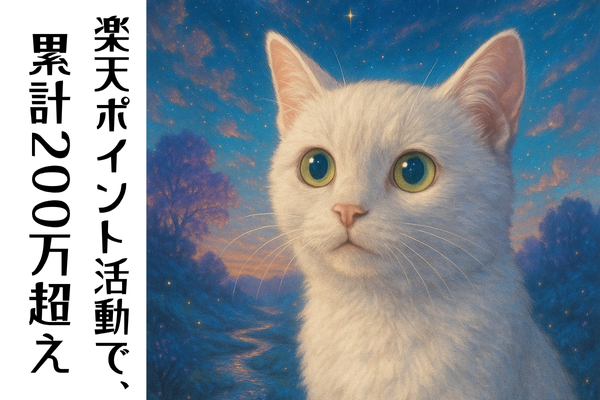 楽天ポイ活で、年15万以上、累計200万以上達成