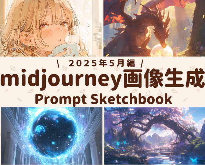  Midjourney画像生成プロンプト集！(2025/5編)-Prompt Sketchbook