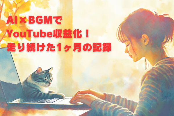 AI×BGMでYoutube収益化 走り続けた1ヶ月の記録