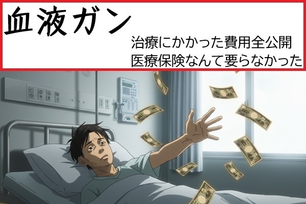 悪性リンパ腫（血液ガン）の治療費公開★医療保険なんて要らなかった