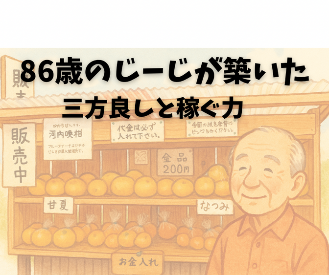 【実録】86歳のじいじが無人販売で築いた三方良しと稼ぐ力