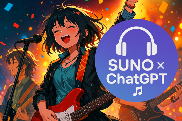 SUNO.ai × ChatGPTで"LIVE感あふれる"音楽を作ろう!