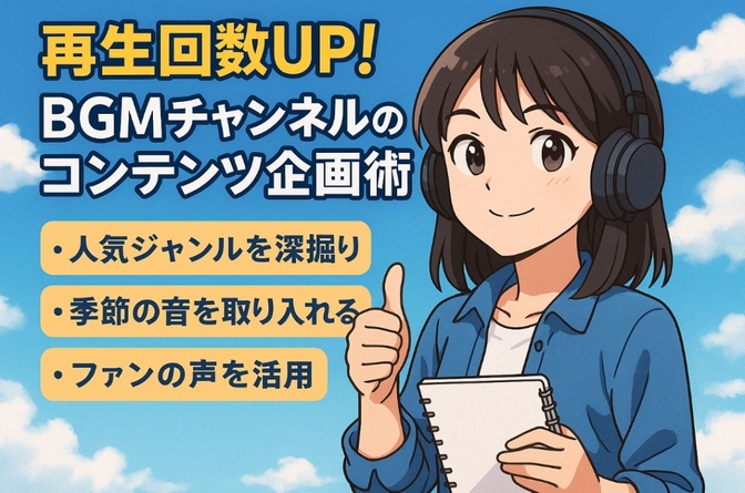 【再生数UP！】BGMチャンネルのコンテンツ企画術！