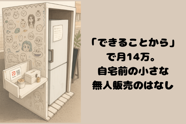 「できることから」で月14万。自宅前の小さな無人販売のはなし
