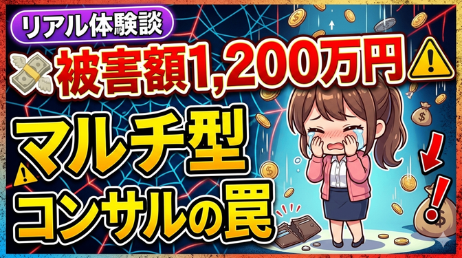 💸被害額1,200万円｜“信頼”をエサにした⚠️マルチ型コンサルの罠