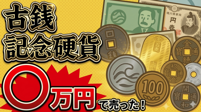 メルカリNG!? 古銭・旧紙幣•記念硬貨を売り方を解説！