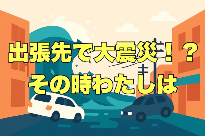 出張先で東日本大震災！？その時わたしは