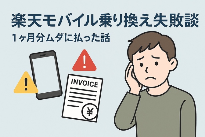 楽天モバイル乗り換え失敗談・即日乗り換えチェックリスト