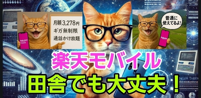 楽天モバイルは田舎でも意外と大丈夫っす！