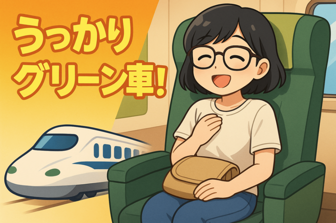 【使う力】【体験談】仕方なくグリーン車に乗ったら快適過ぎた件