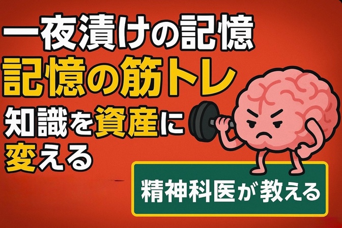 あなたの資格知識、一夜漬けの記憶になってない？精神科医が教える、知識を資産に変える「記憶の筋トレ」