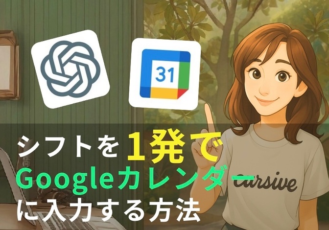 シフト表の予定を1発でGoogleカレンダーに入力する方法！
