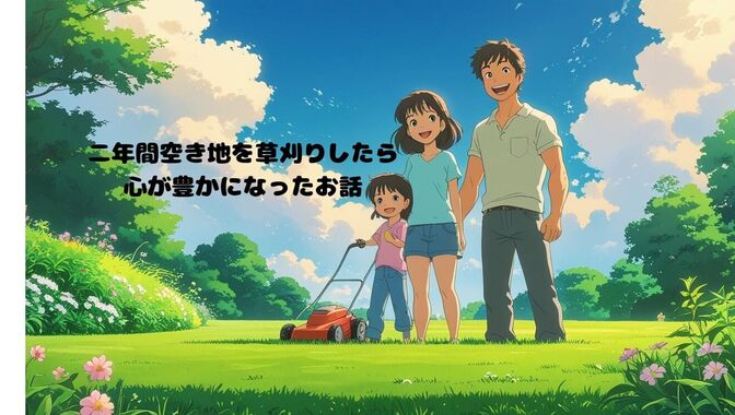 二年間他人の空地を草刈りしたら心が満たされた話