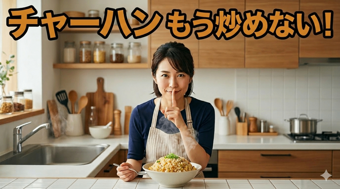 カンタン・早い・パラパラ❗️”火ゼロチャーハン”で節約を楽しむ♪