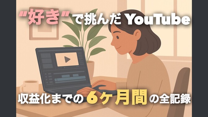 【YouTube】好きなジャンルで挑んだ、収益化までの6ヶ月間の全記録