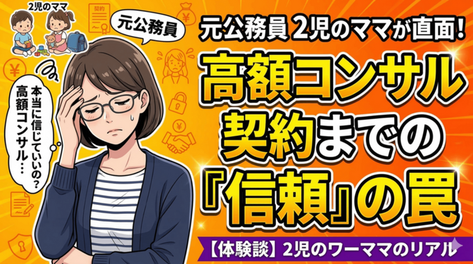【体験談】「信頼」で判断してしまった私が、高額コンサルを契約するまで