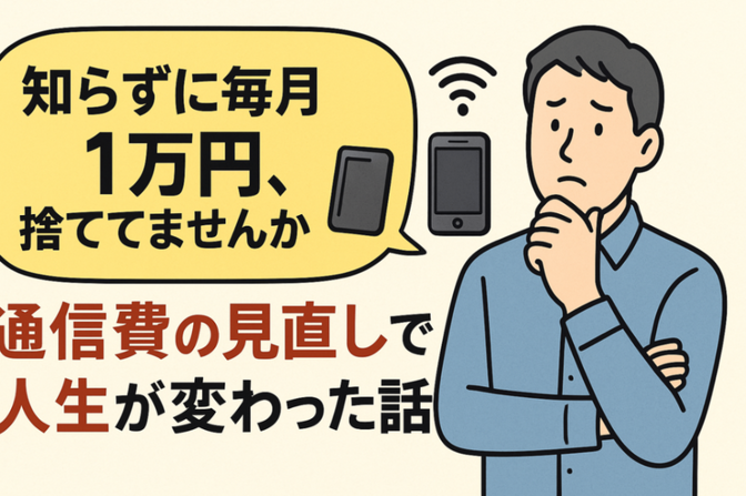 知らずに毎月1万円、捨ててませんか？通信費の見直しで人生が変わった話
