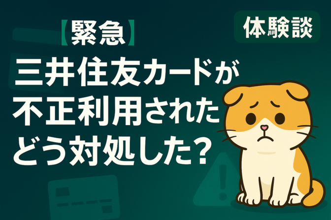 【体験談】三井住友カードが不正利用された話と、再発防止にやったことまとめ