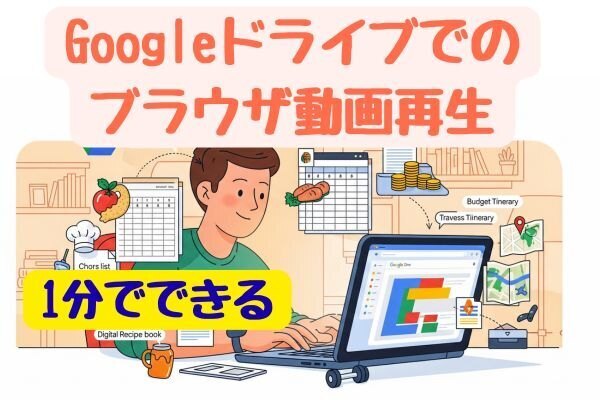 1分でできるGoogleドライブでの動画再生 ダウンロード不要 2倍速再生も可能
