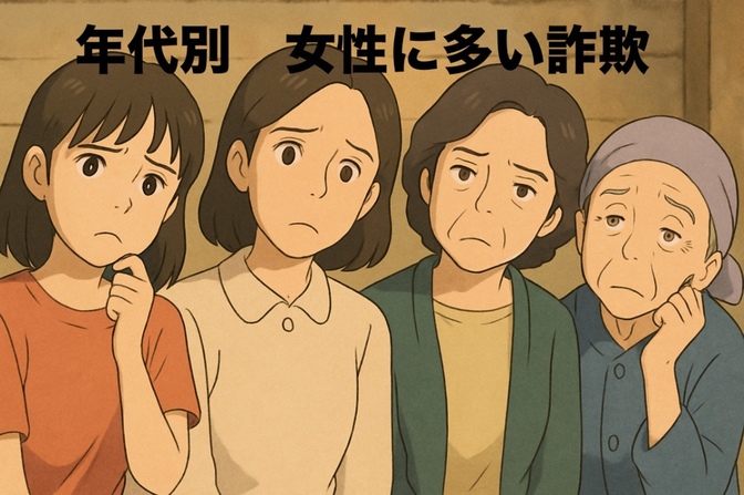 性別で見る詐欺！女性を狙う詐欺の最新傾向とは？年齢別に見る詐欺手口とその対策ガイド