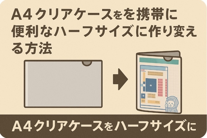 プリントアウト資料も綺麗に携帯できます👍