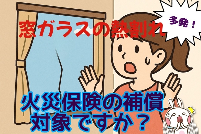 猛暑で多発！【窓ガラスの熱割れ】あなたが加入している火災保険の補償対象ですか？