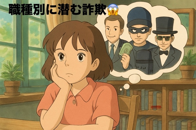 「業種別に見る詐欺被害：あなたの職種は大丈夫？