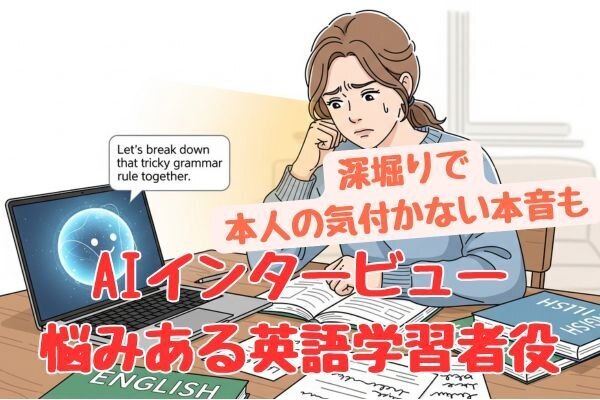 他分野で応用可能 AIが悩みをもつ英語学習者で、インタービューシミュレーション 
